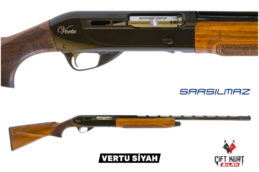 Sarsılmaz Vertu Siyah Yarı Otomatik Yivsiz Av Tüfeği